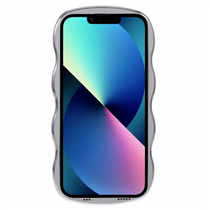 WT Series For iPhone 13 Case Soft TPU Electroplating Phone Cover Wave Frame Cute Design