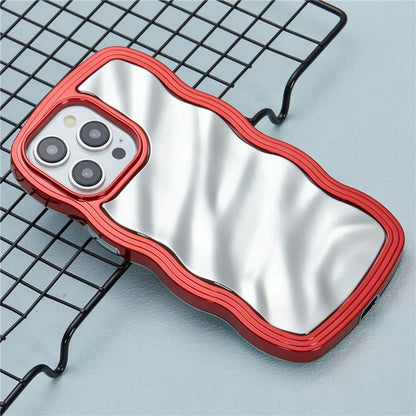 WT Series For iPhone 13 Pro Case Electroplated TPU Phone Cover Shockproof Wave Curly Frame
