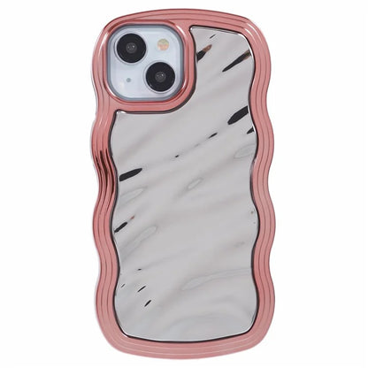 WT Series For iPhone 14 Case Wave Frame Curly Shape Anti-Slip TPU Phone Cover