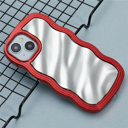 WT Series For iPhone 14 Case Wave Frame Curly Shape Anti-Slip TPU Phone Cover