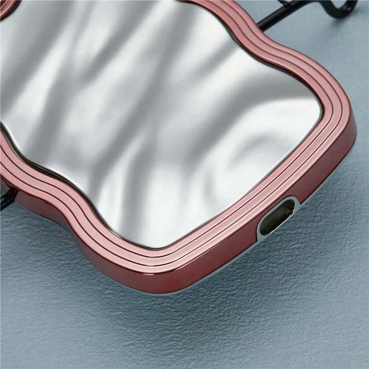 WT Series For iPhone 14 Pro Max Case Art Design TPU Phone Cover Electroplating Wave Frame