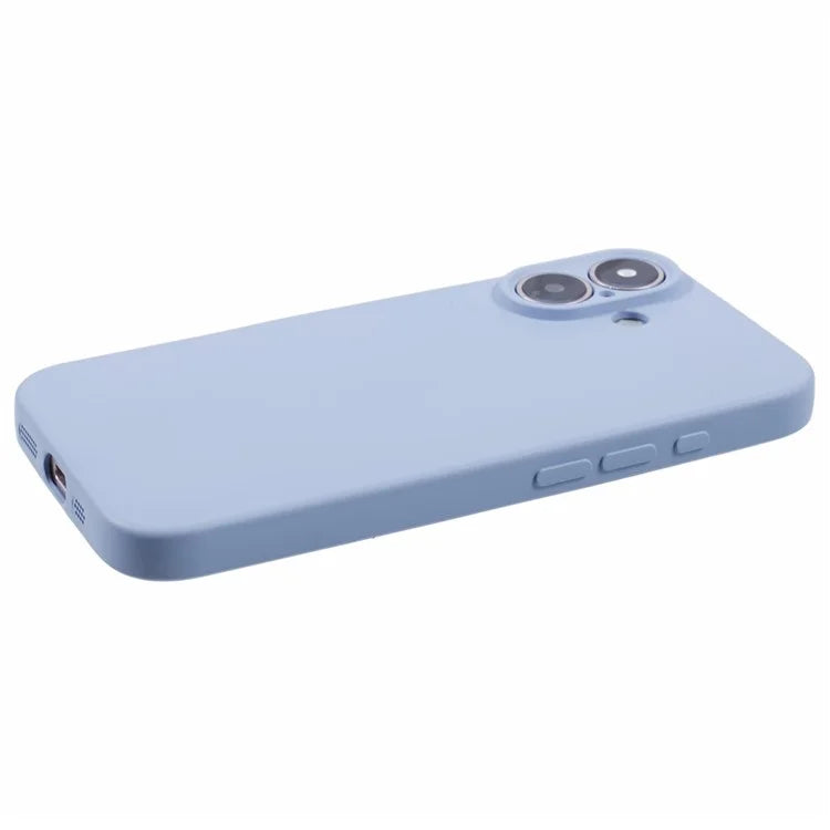 For iPhone 16 Case Fiber Lining TPU Soft Touch Phone Cover Drop Protection