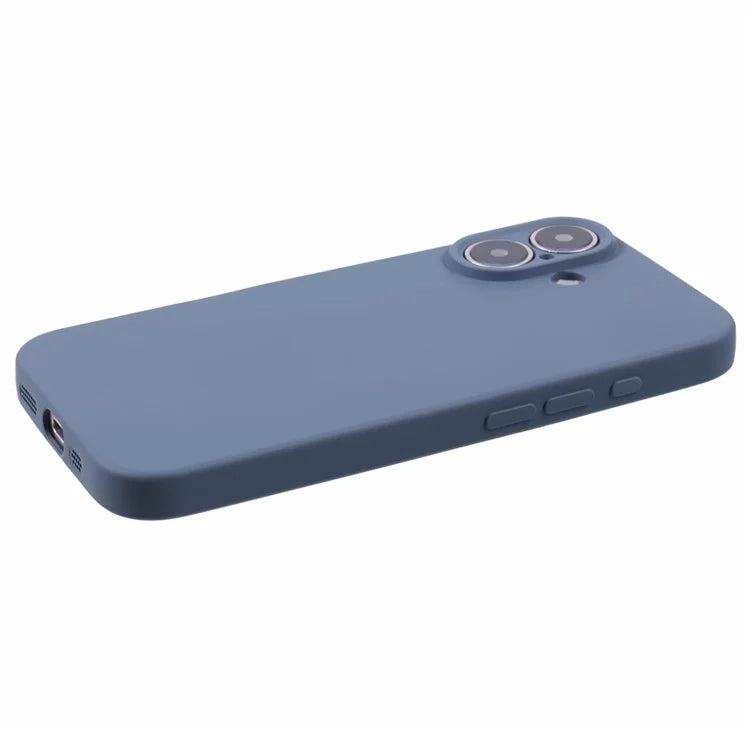 For iPhone 16 Case Fiber Lining TPU Soft Touch Phone Cover Drop Protection