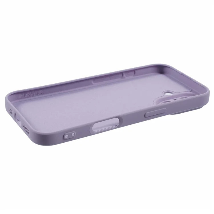 For iPhone 16 Case Fiber Lining TPU Soft Touch Phone Cover Drop Protection