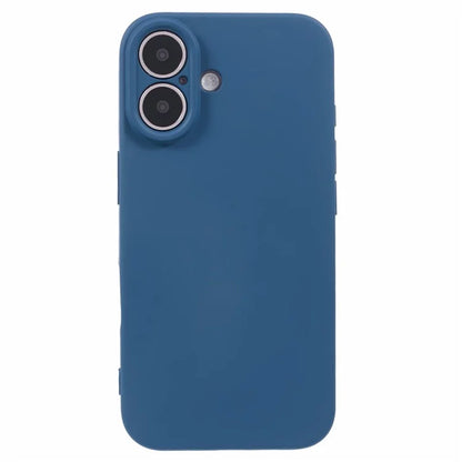 For iPhone 16 Case Fiber Lining TPU Soft Touch Phone Cover Drop Protection