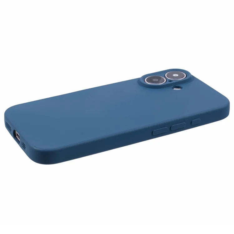For iPhone 16 Case Fiber Lining TPU Soft Touch Phone Cover Drop Protection