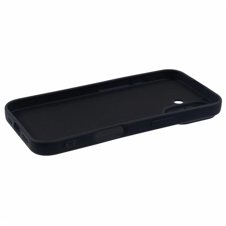 For iPhone 16 Case Fiber Lining TPU Soft Touch Phone Cover Drop Protection