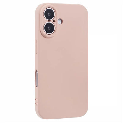 For iPhone 16 Case Fiber Lining TPU Soft Touch Phone Cover Drop Protection