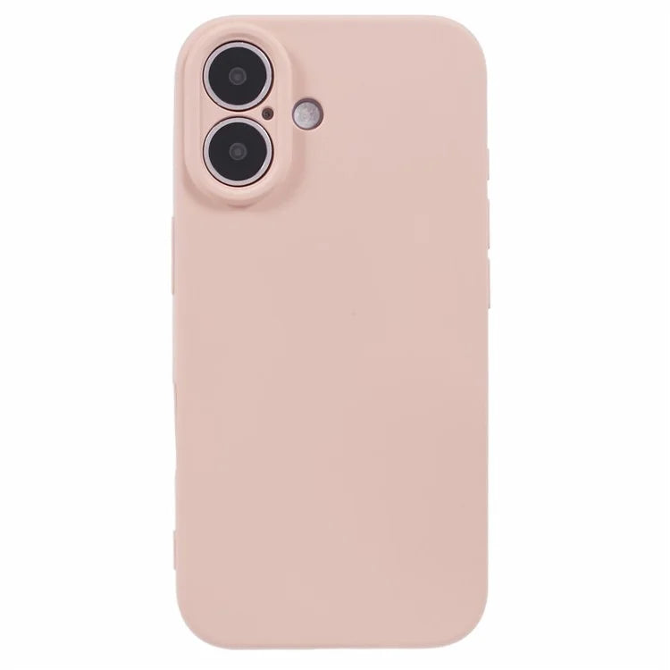 For iPhone 16 Case Fiber Lining TPU Soft Touch Phone Cover Drop Protection