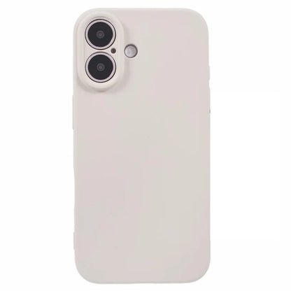 For iPhone 16 Case Fiber Lining TPU Soft Touch Phone Cover Drop Protection