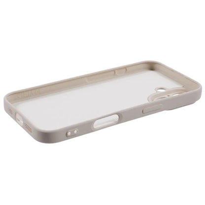 For iPhone 16 Case Fiber Lining TPU Soft Touch Phone Cover Drop Protection