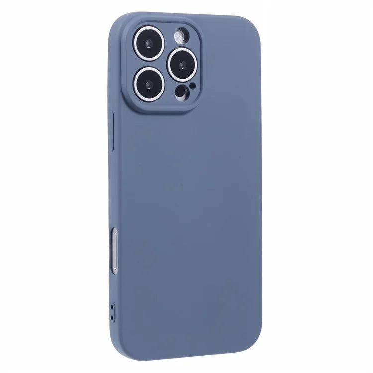 For iPhone 16 Pro Case TPU Back Soft Anti-Scratch Fiber Lining Phone Cover