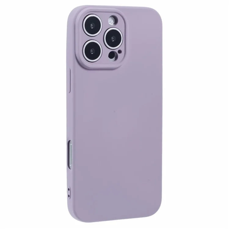 For iPhone 16 Pro Case TPU Back Soft Anti-Scratch Fiber Lining Phone Cover