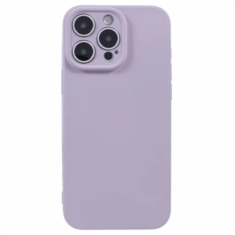 For iPhone 16 Pro Case TPU Back Soft Anti-Scratch Fiber Lining Phone Cover