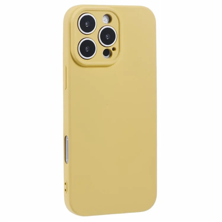 For iPhone 16 Pro Case TPU Back Soft Anti-Scratch Fiber Lining Phone Cover