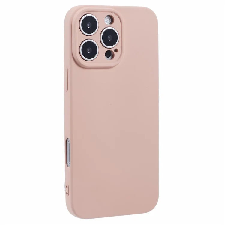 For iPhone 16 Pro Case TPU Back Soft Anti-Scratch Fiber Lining Phone Cover