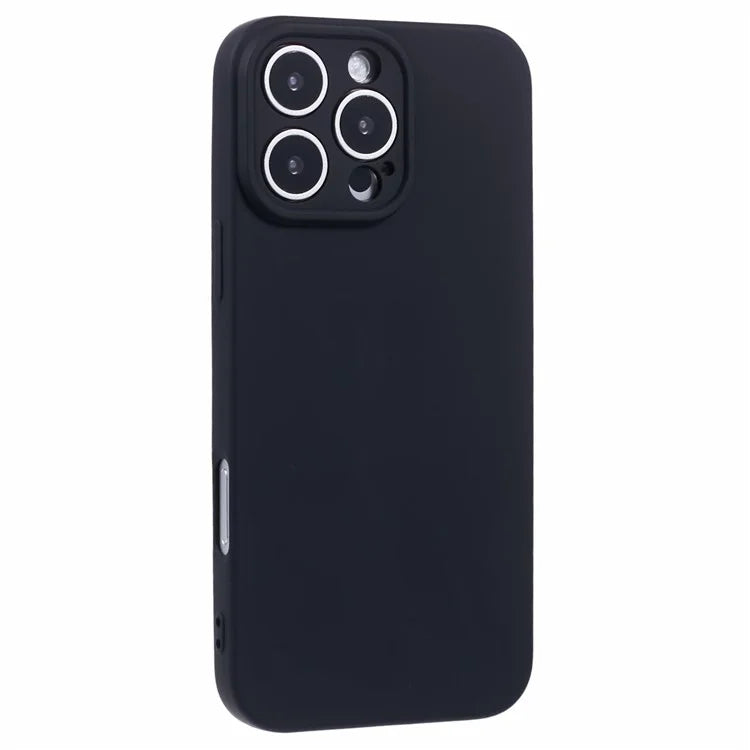 For iPhone 16 Pro Case TPU Back Soft Anti-Scratch Fiber Lining Phone Cover