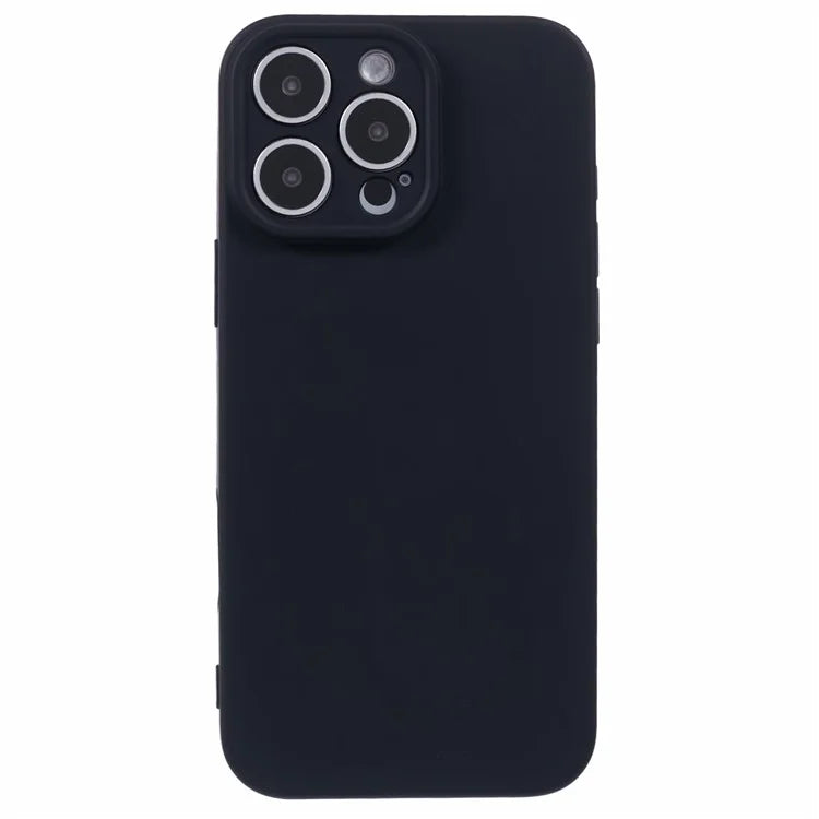 For iPhone 16 Pro Case TPU Back Soft Anti-Scratch Fiber Lining Phone Cover