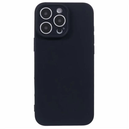 For iPhone 16 Pro Case TPU Back Soft Anti-Scratch Fiber Lining Phone Cover