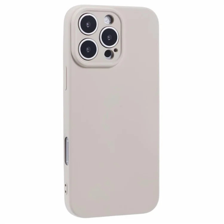For iPhone 16 Pro Case TPU Back Soft Anti-Scratch Fiber Lining Phone Cover