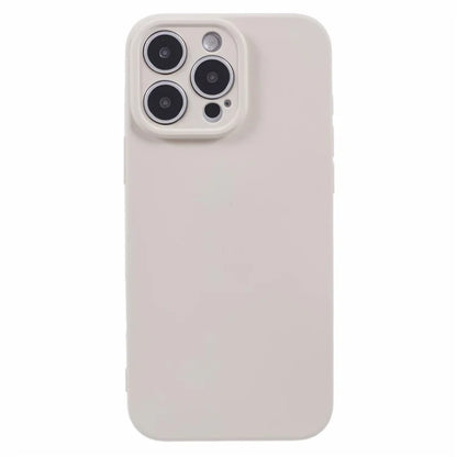 For iPhone 16 Pro Case TPU Back Soft Anti-Scratch Fiber Lining Phone Cover