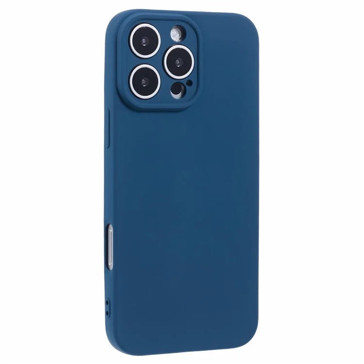 For iPhone 16 Pro Case TPU Back Soft Anti-Scratch Fiber Lining Phone Cover