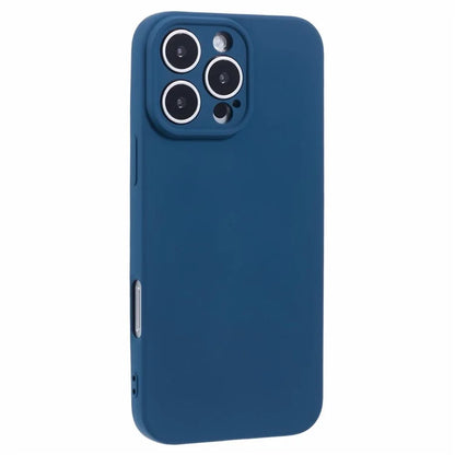 For iPhone 16 Pro Case TPU Back Soft Anti-Scratch Fiber Lining Phone Cover