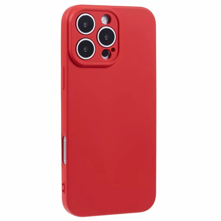 For iPhone 16 Pro Case TPU Back Soft Anti-Scratch Fiber Lining Phone Cover