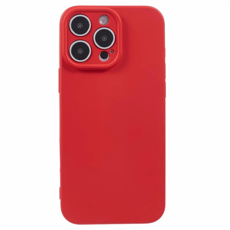 For iPhone 16 Pro Case TPU Back Soft Anti-Scratch Fiber Lining Phone Cover
