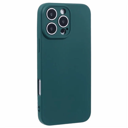For iPhone 16 Pro Case TPU Back Soft Anti-Scratch Fiber Lining Phone Cover