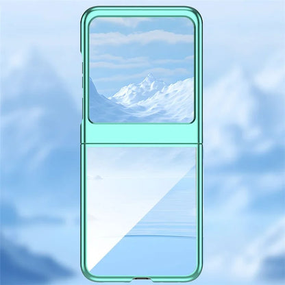 For Motorola Razr 50 5G Case Electroplating Ultra Thin Transparent PC Phone Cover