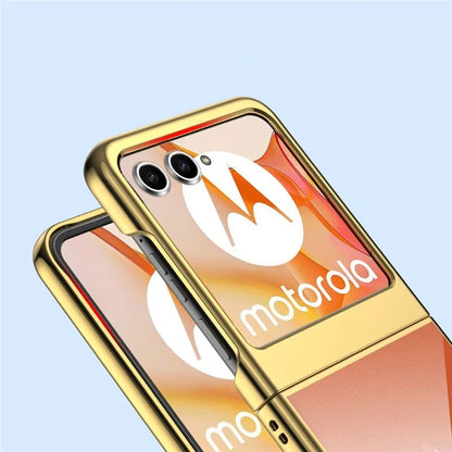 For Motorola Razr 50 5G Case Electroplating Ultra Thin Transparent PC Phone Cover