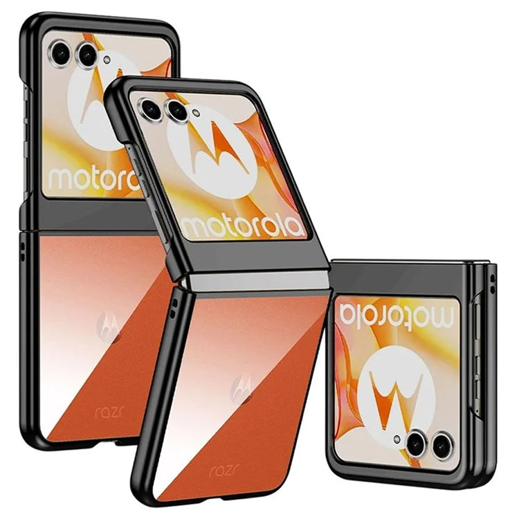For Motorola Razr 50 5G Case Electroplating Ultra Thin Transparent PC Phone Cover