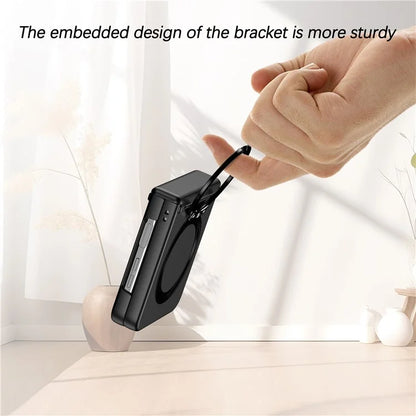 For Samsung Galaxy Z Flip5 5G Case Rotary Magnetic Kickstand PC+TPU Phone Cover