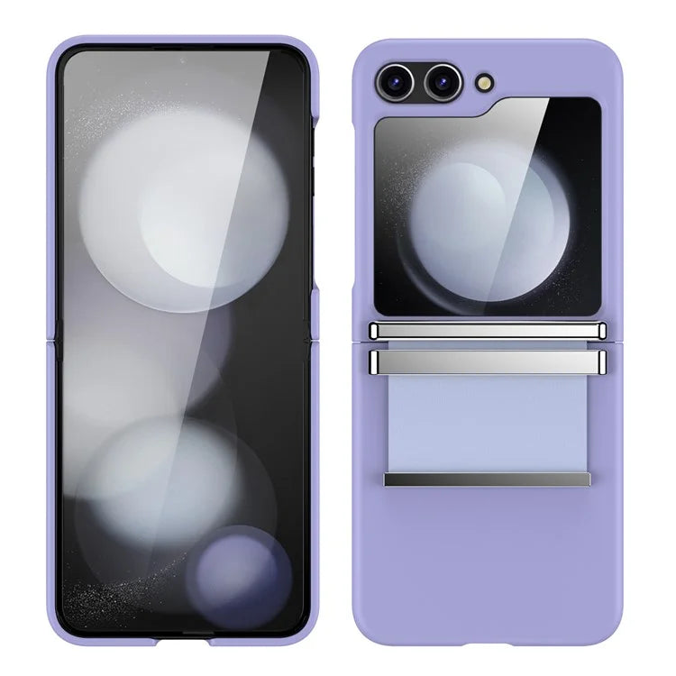 For Samsung Galaxy Z Flip5 5G PC Case Hardware Leather Hinge Phone Cover