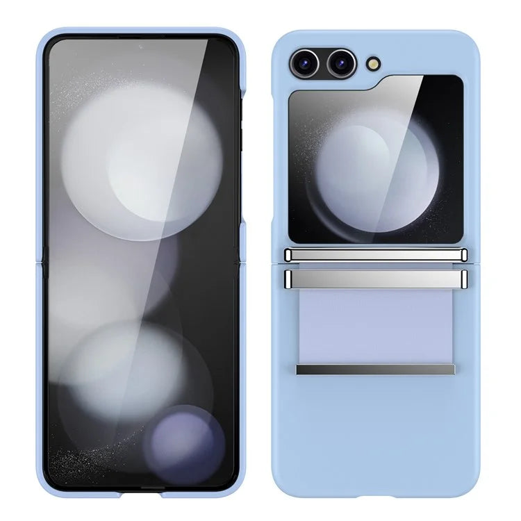 For Samsung Galaxy Z Flip5 5G PC Case Hardware Leather Hinge Phone Cover