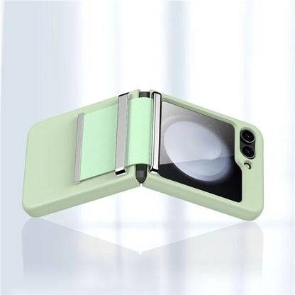 For Samsung Galaxy Z Flip5 5G PC Case Hardware Leather Hinge Phone Cover