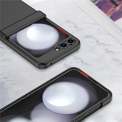 For Samsung Galaxy Z Flip6 5G Case Hinge Protection TPU+PC Phone Cover