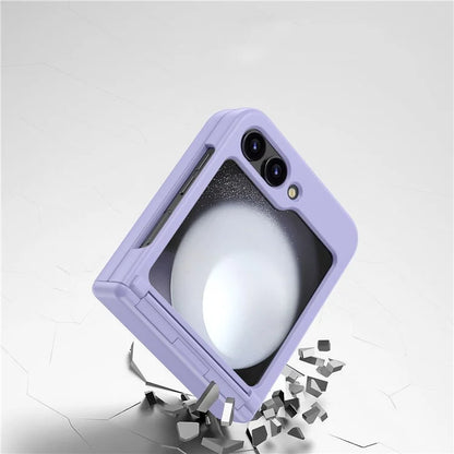 For Samsung Galaxy Z Flip6 5G Case Hinge Protection TPU+PC Phone Cover