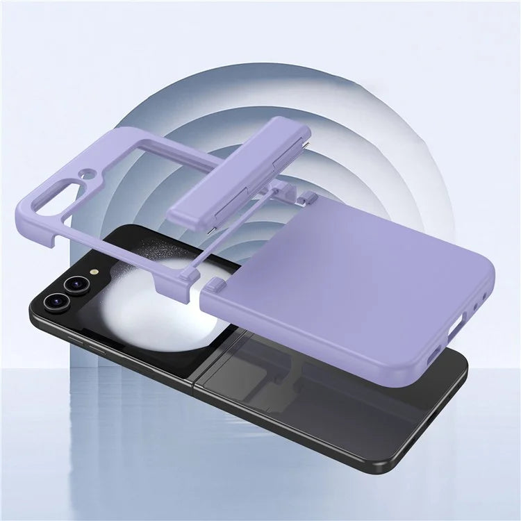For Samsung Galaxy Z Flip6 5G Case Hinge Protection TPU+PC Phone Cover