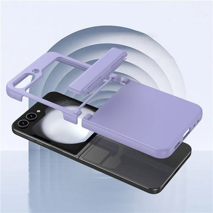 For Samsung Galaxy Z Flip6 5G Case Hinge Protection TPU+PC Phone Cover