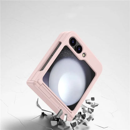 For Samsung Galaxy Z Flip6 5G Case Hinge Protection TPU+PC Phone Cover