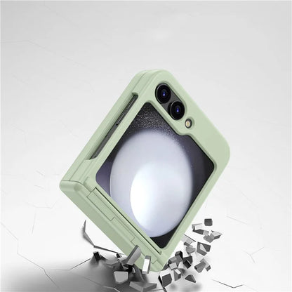 For Samsung Galaxy Z Flip6 5G Case Hinge Protection TPU+PC Phone Cover
