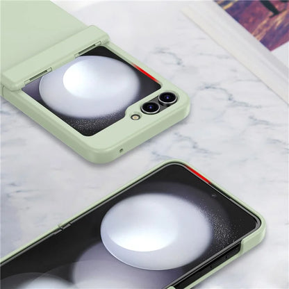 For Samsung Galaxy Z Flip6 5G Case Hinge Protection TPU+PC Phone Cover
