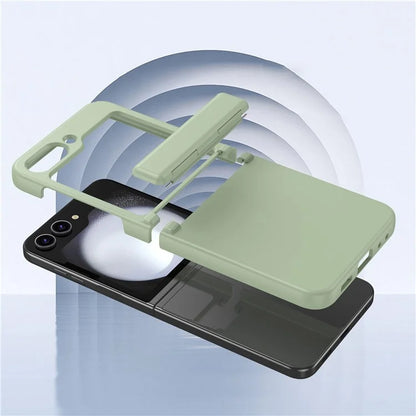 For Samsung Galaxy Z Flip6 5G Case Hinge Protection TPU+PC Phone Cover