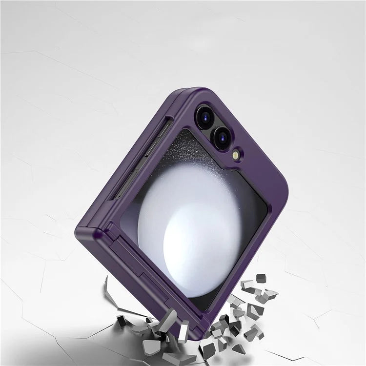 For Samsung Galaxy Z Flip6 5G Case Hinge Protection TPU+PC Phone Cover