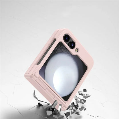 For Samsung Galaxy Z Flip5 5G Case TPU+PC Folding Phone Cover with Hinge Design