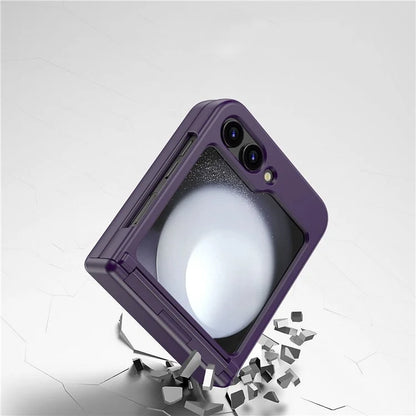 For Samsung Galaxy Z Flip5 5G Case TPU+PC Folding Phone Cover with Hinge Design
