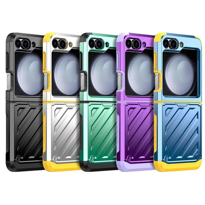 For Samsung Galaxy Z Flip5 5G Case Hinge Protection TPU+PC Electroplating Cover