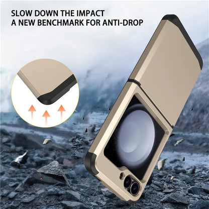 For Samsung Galaxy Z Flip5 5G Case Hinge Design TPU+PC Phone Armor Cover